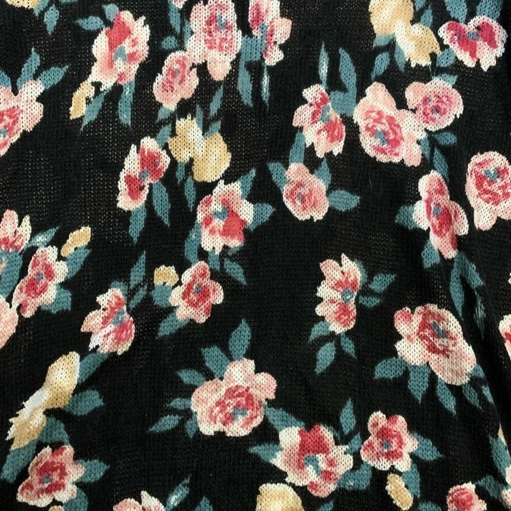 Show me your MuMu Mellow Bonfire Sweater Black Floral Boho Tunic - Picture 14 of 14